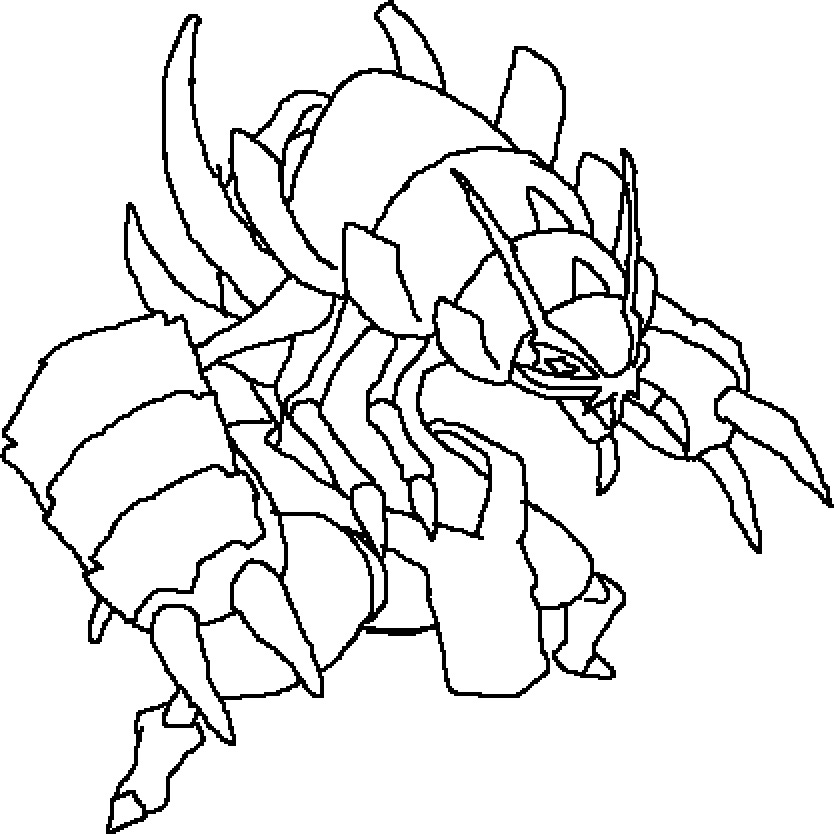 Free Golisopod Pokemon Coloring Pages by Rebelbiscuit546 printable
