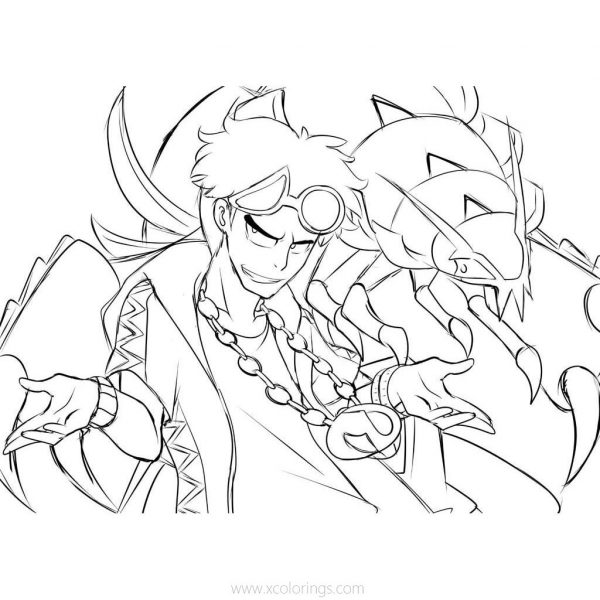 Mega Garchomp Pokemon Coloring Pages - XColorings.com