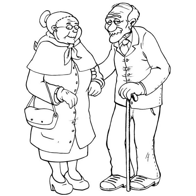 Free Grandparent's Day Coloring Pages printable