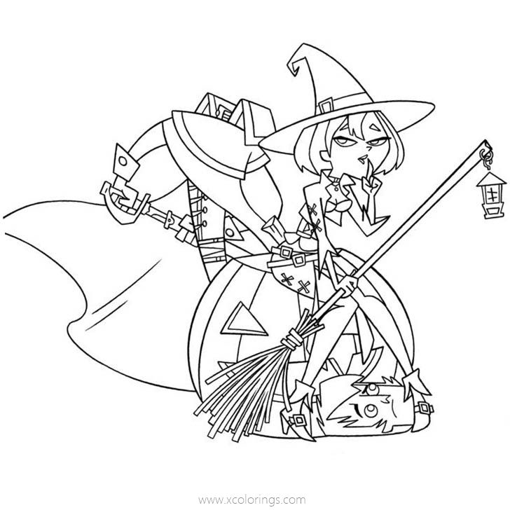 Free Halloween Total Drama Coloring Pages printable