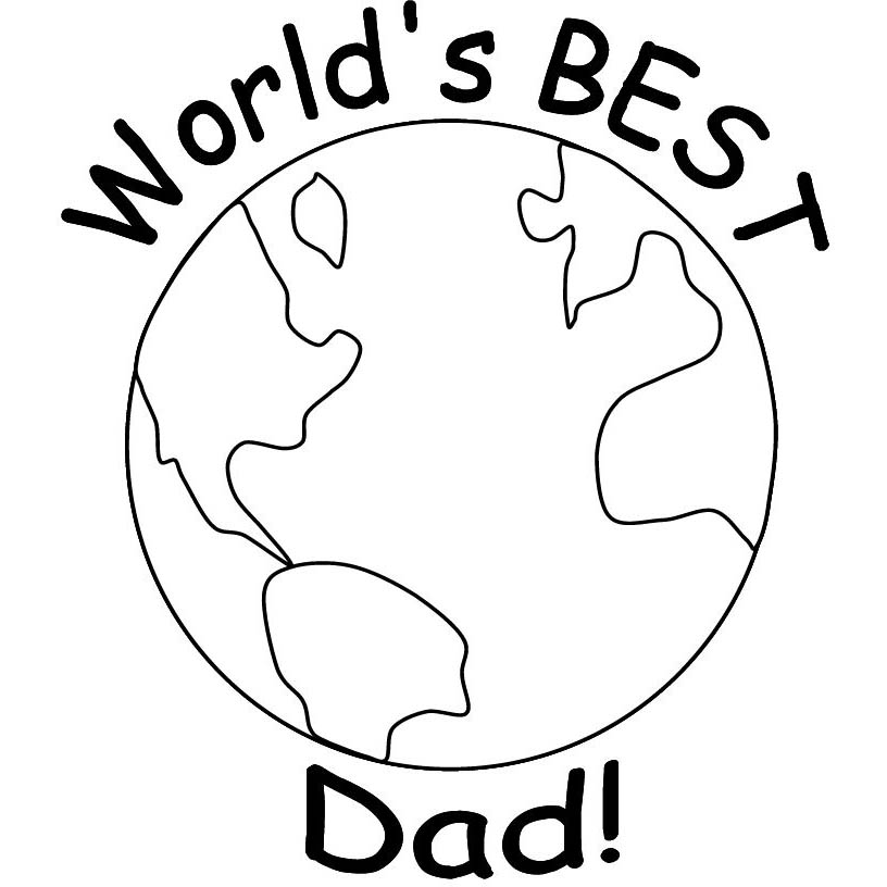 Free Happy Father's Day Coloring Pages Best Dad printable
