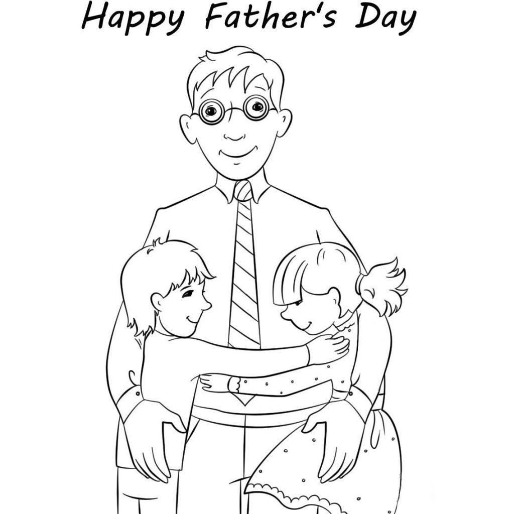 Father's Day I Love You Daddy Coloring Pages - XColorings.com