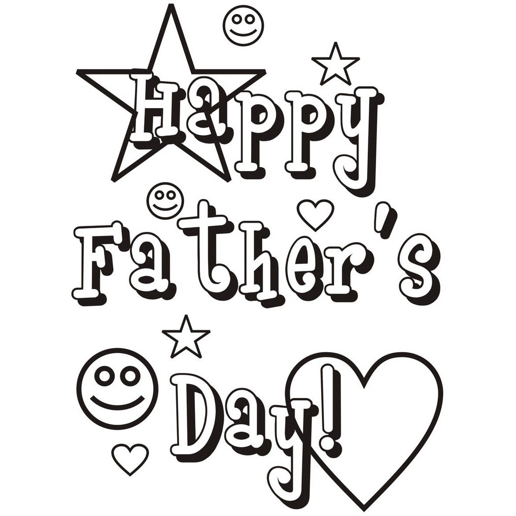 Free Happy Father's Day Coloring Pages for Preschoolers printable