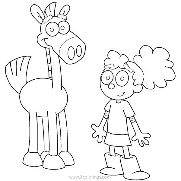 Free IT'S PONY Coloring Pages Annie and Pony printable
