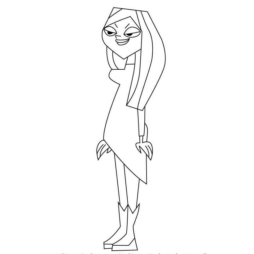 Free Jane from Total Drama Coloring Pages printable