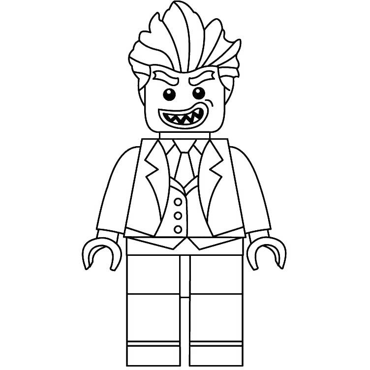 Free LEGO Joker from Suicide Squad Coloring Pages printable