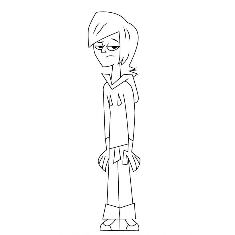 Free Lance from Total Drama Coloring Pages printable