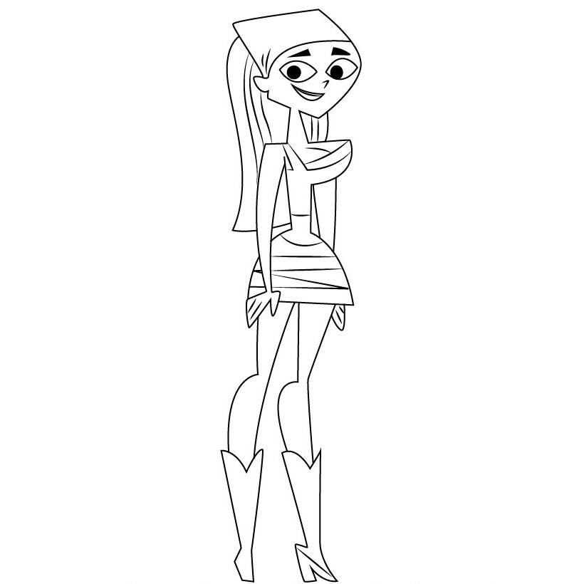 Free Lindsay from Total Drama Coloring Pages printable