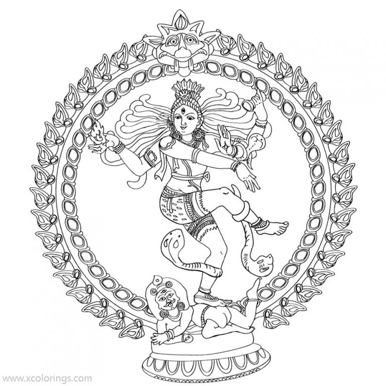 Lord Shiva Coloring Pages Hindu God - XColorings.com