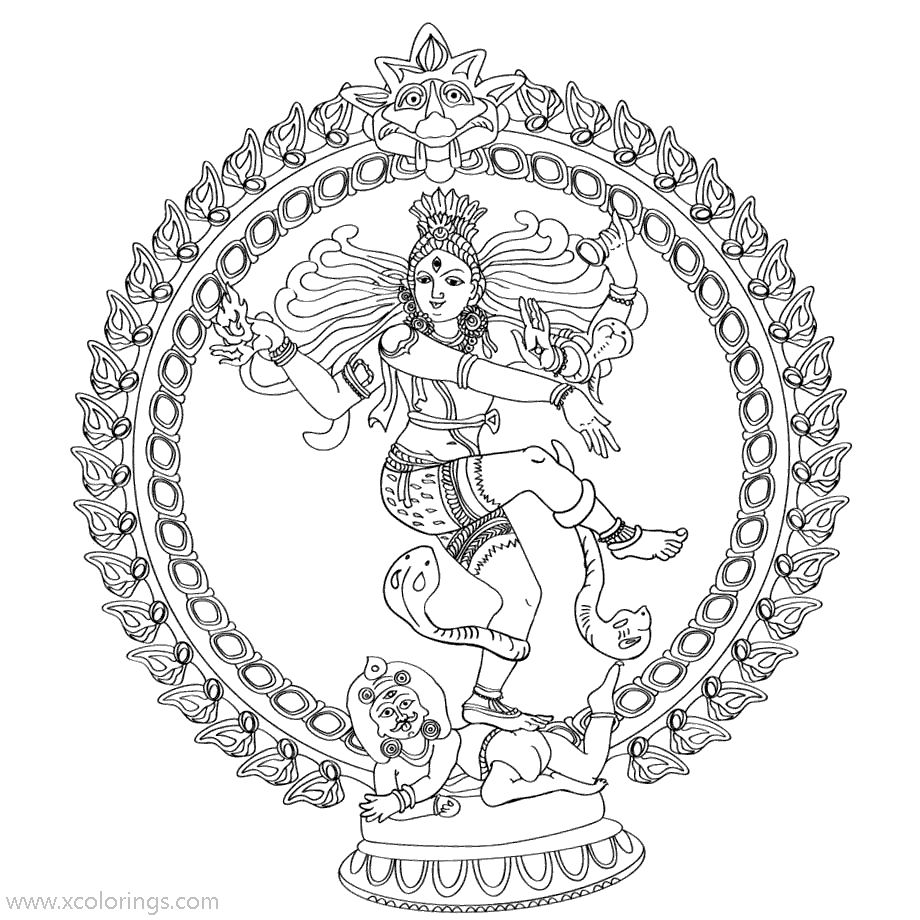 Free Lord Shiva Coloring Pages Clipart printable