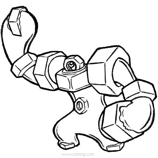 Free Melmetal Pokemon Coloring Pages by realarpmbq printable