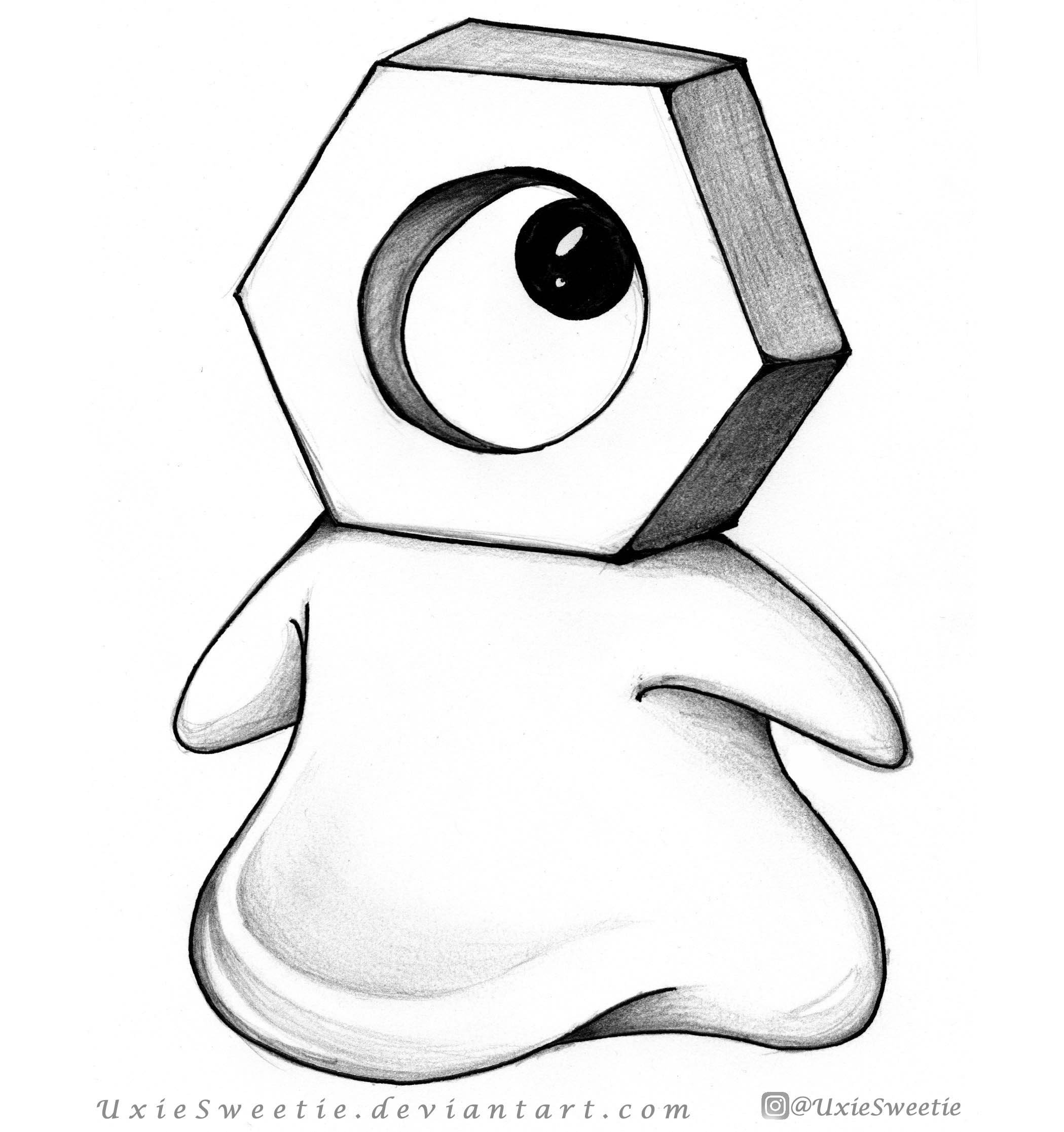 Free Meltan Pokemon Coloring Pages by UxieSweetie printable
