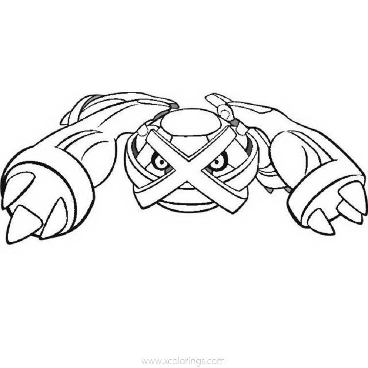 Free Metagross Pokemon Coloring Pages printable