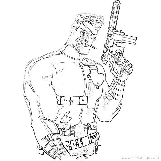 Free Nick Fury Coloring Pages Fanart printable