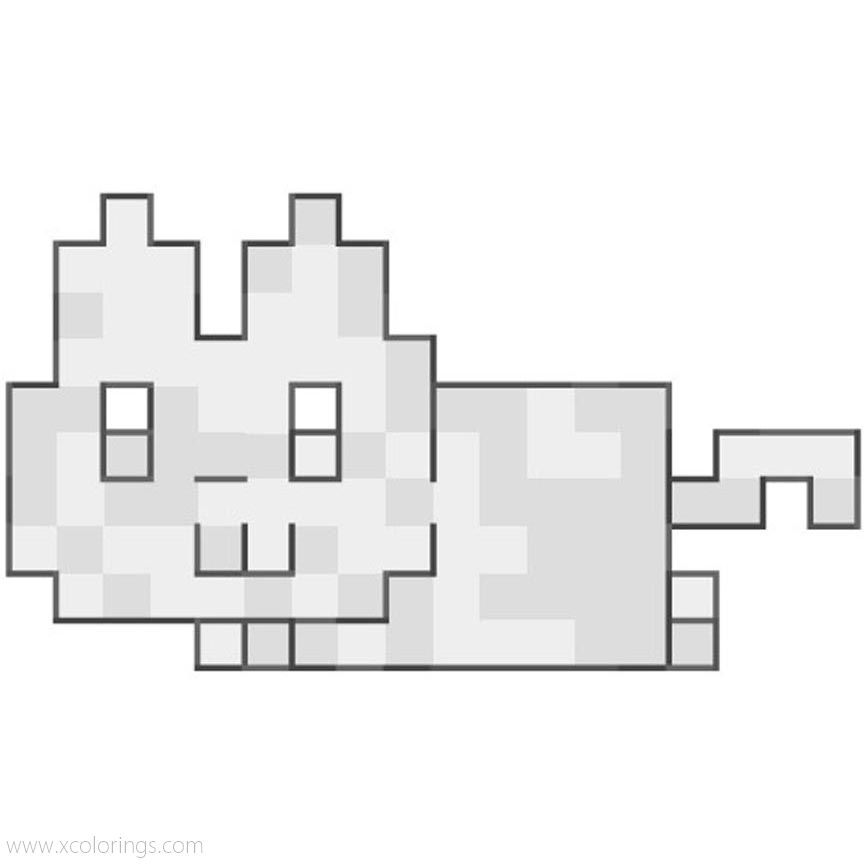Free Nyan Cat Coloring Pages for Tank Trouble Stage printable