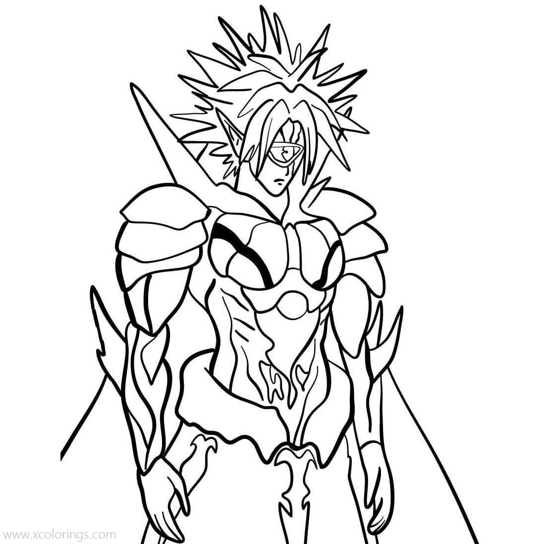Free One Punch Man Coloring Pages Boros printable