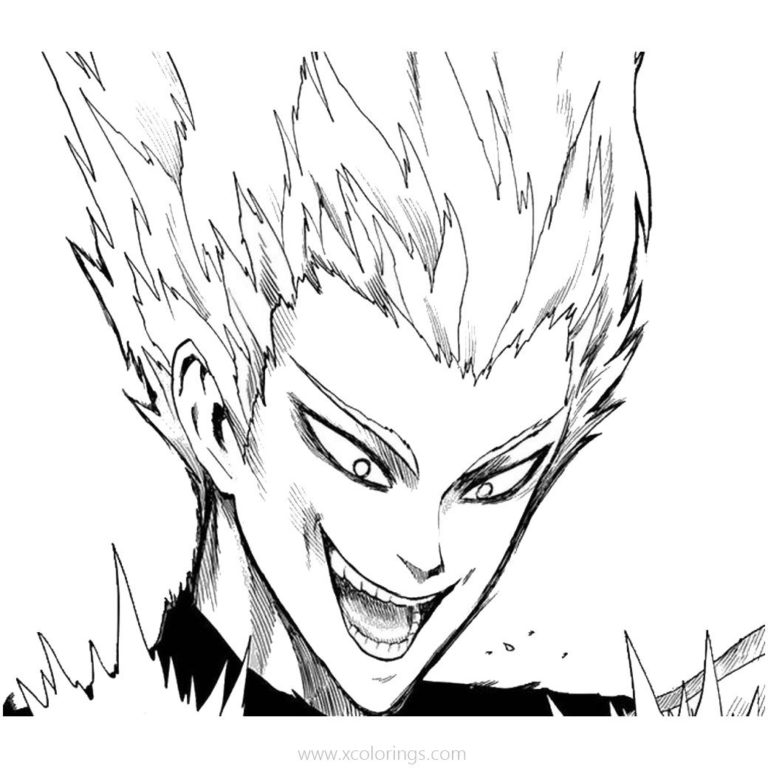 One Punch Man Blast Coloring Pages - XColorings.com