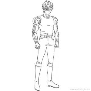Genosu from One Punch Man Coloring Pages - XColorings.com