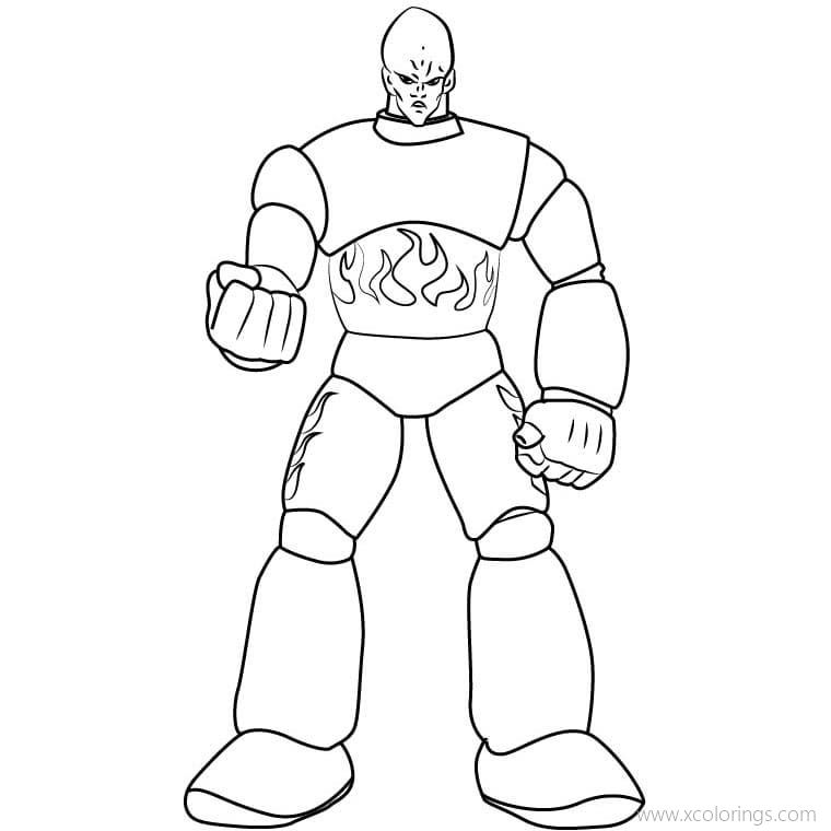 Free One Punch Man Coloring Pages Hammerhead printable