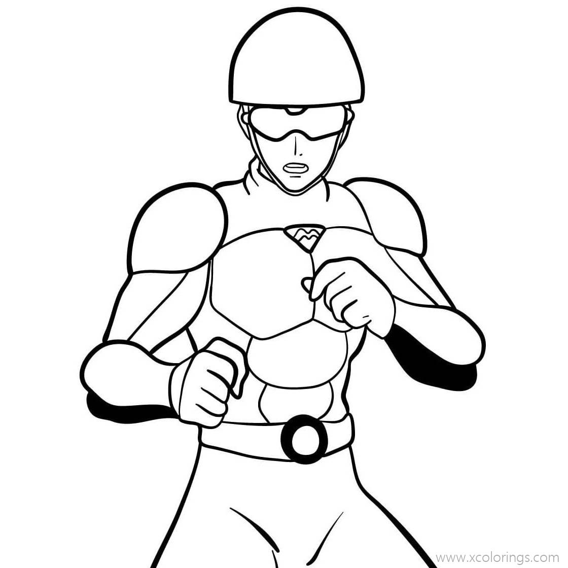Free One Punch Man Coloring Pages Mumen Rider printable