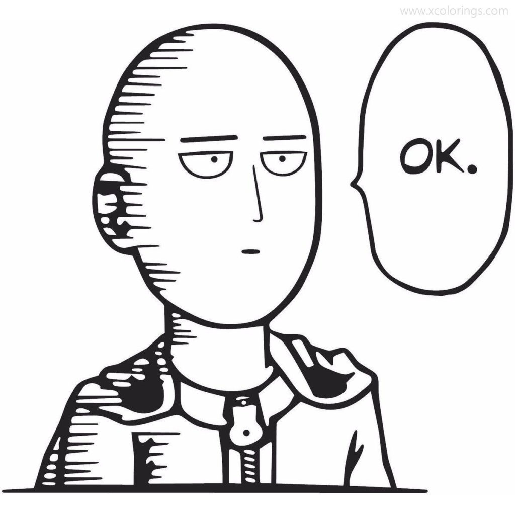 One Punch Man Coloring Pages Onsoku no Sonikku