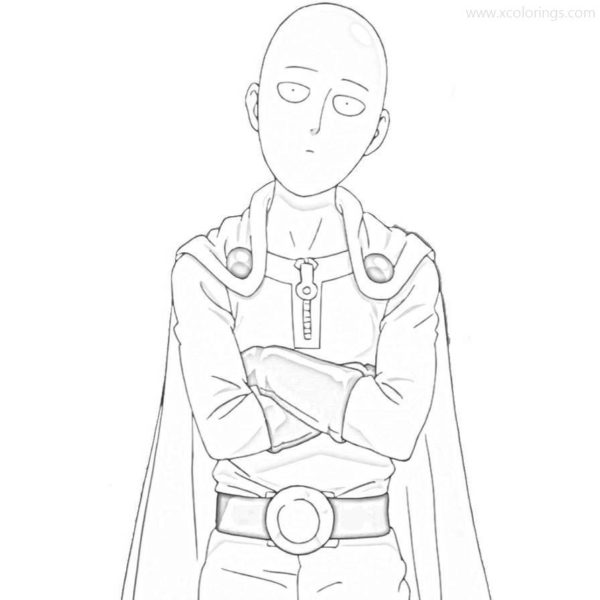 One Punch Man Coloring Pages Onsoku no Sonikku - XColorings.com