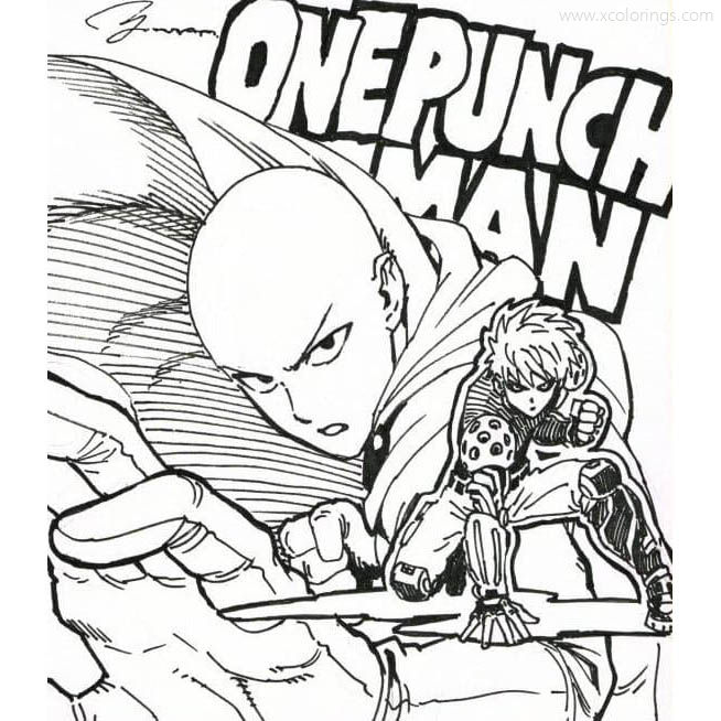 One Punch Man Coloring Sheet Coloring Pages - vrogue.co