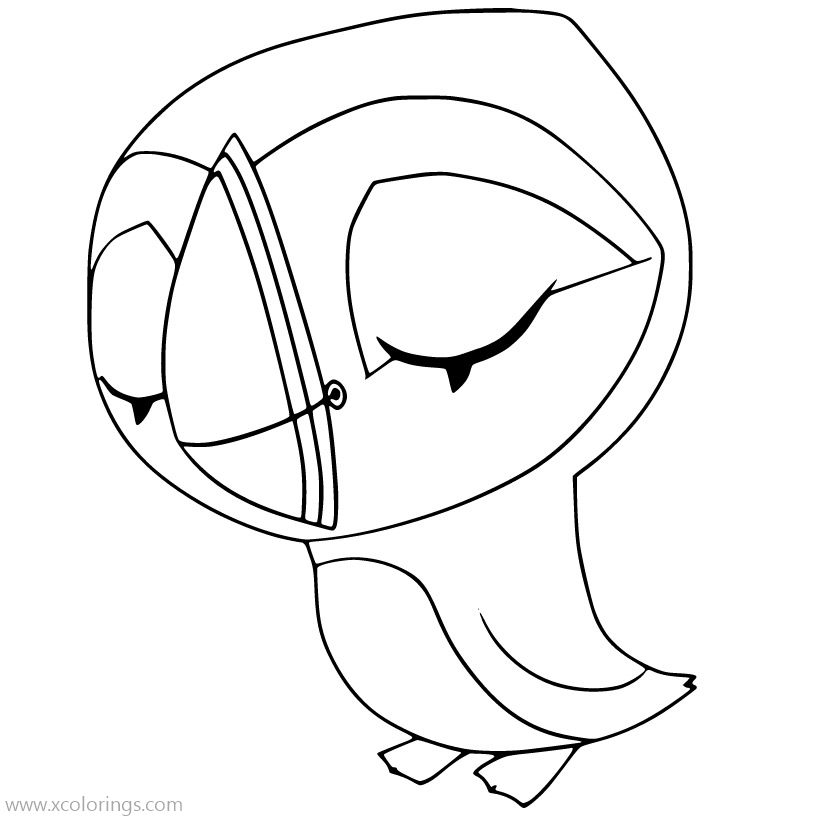 Free Oona Owl from Puffin Rock Coloring Pages printable