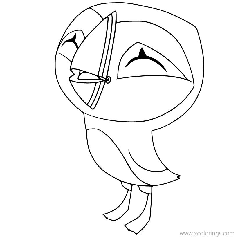 Free Oona from Puffin Rock Coloring Pages printable