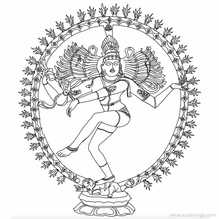 Lord Shiva Coloring Pages Maha Shivaratri - XColorings.com
