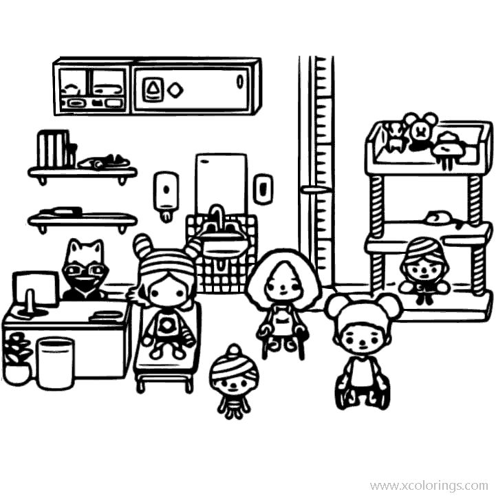 Toca Boca Coloring Pages Girls XColorings