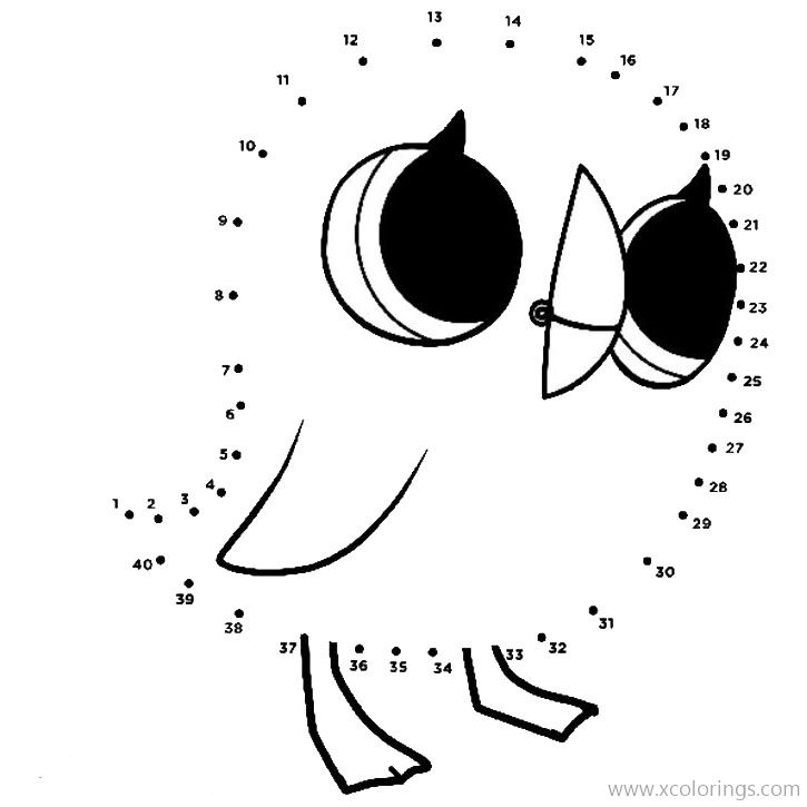 Free Puffin Rock Coloring Pages Baba Dot to Dot printable