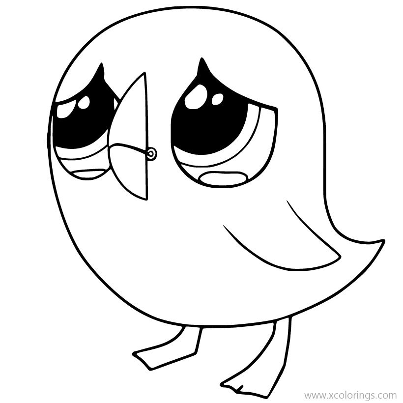 Free Puffin Rock Coloring Pages Baba is Sad printable