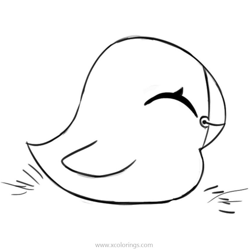 Free Puffin Rock Coloring Pages Baba is Sleeping printable