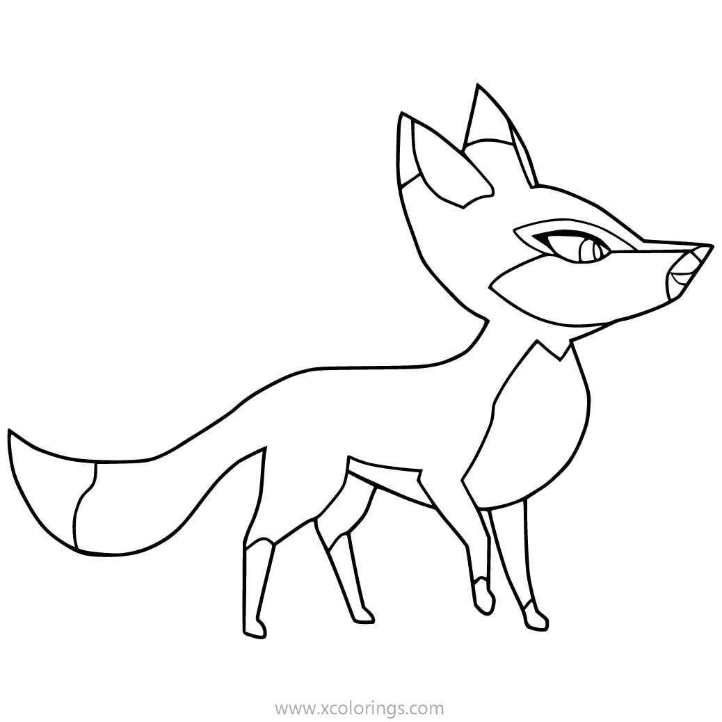 Free Puffin Rock Coloring Pages Flynne Fox printable