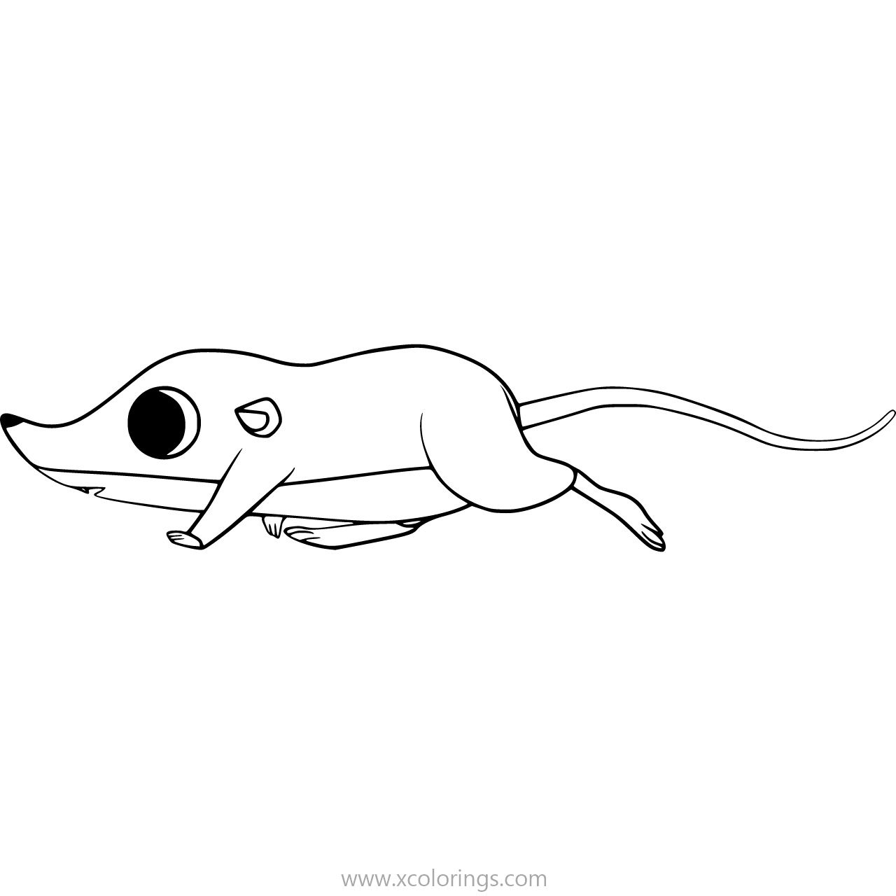 Free Puffin Rock Coloring Pages Mossy Shrew printable