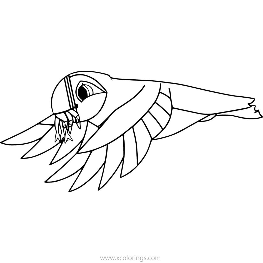 Puffin Rock Flynne Coloring Pages - XColorings.com