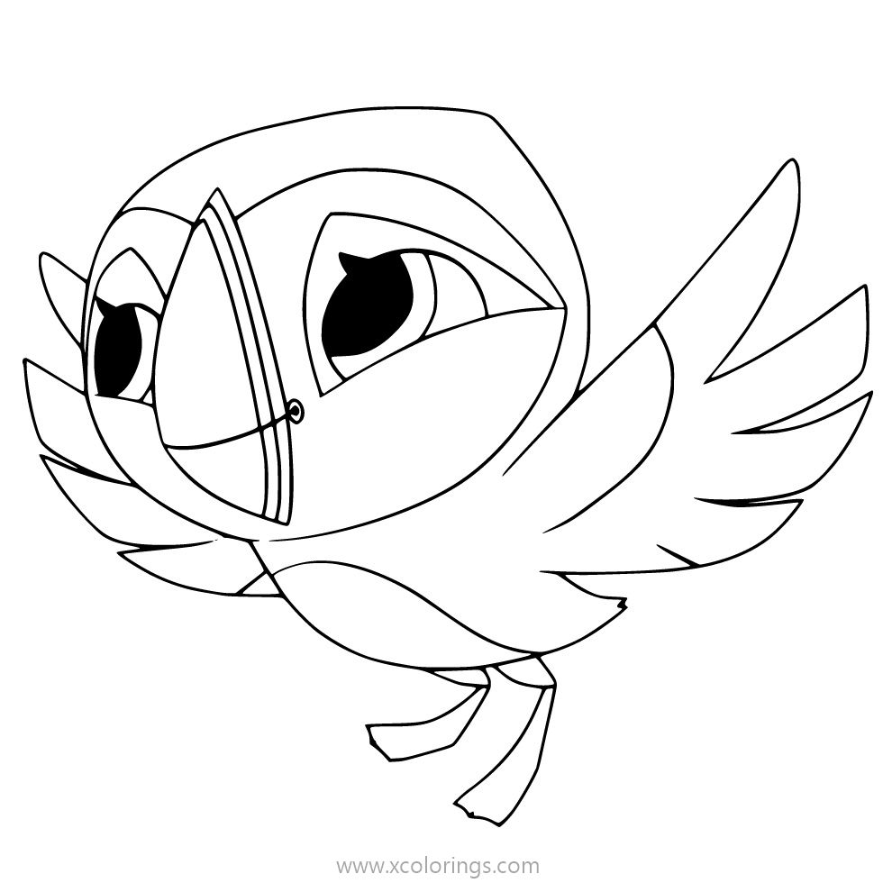 Free Puffin Rock Oona Coloring Pages printable