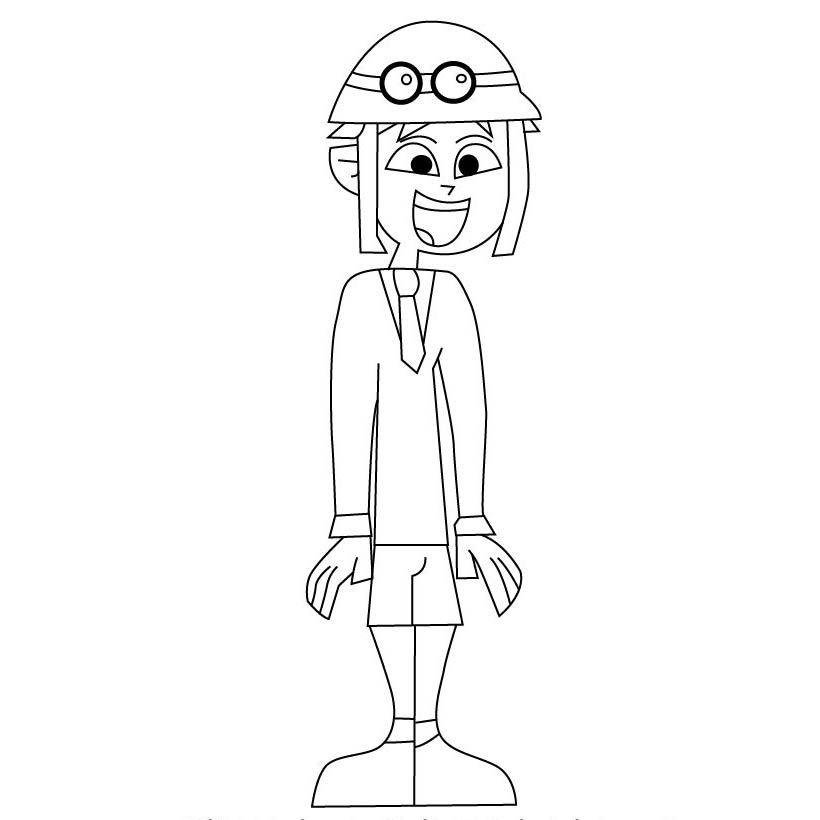 Free Rodney from Total Drama Coloring Pages printable