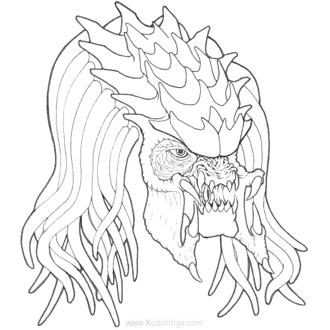 Free Scary Alien Coloring Pages printable