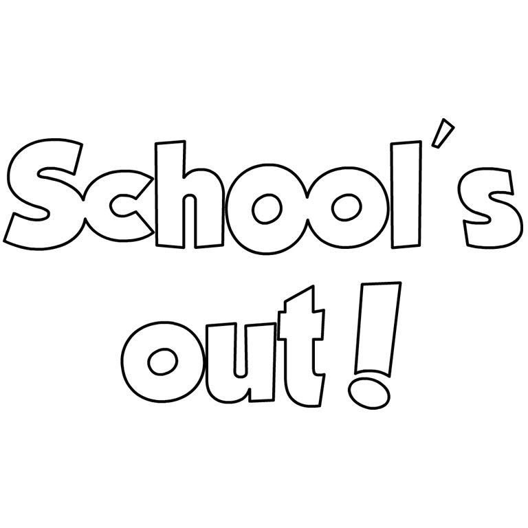 Free School's Out Coloring Pages Printable printable