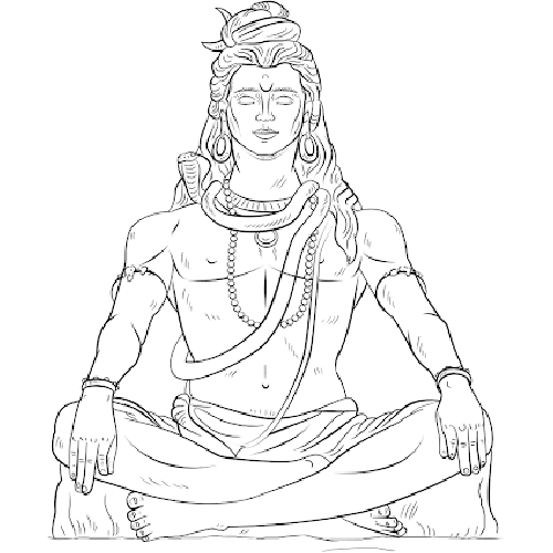 Free Shiva Coloring Pages from Hindu Mythology printable