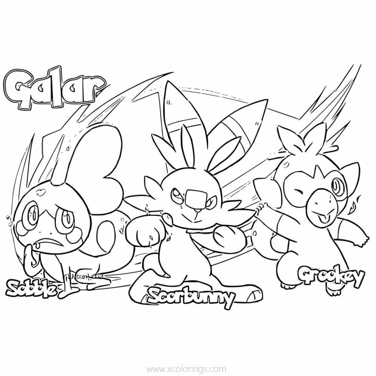 10 Raboot Pokemon Coloring Page for Budding Artists
