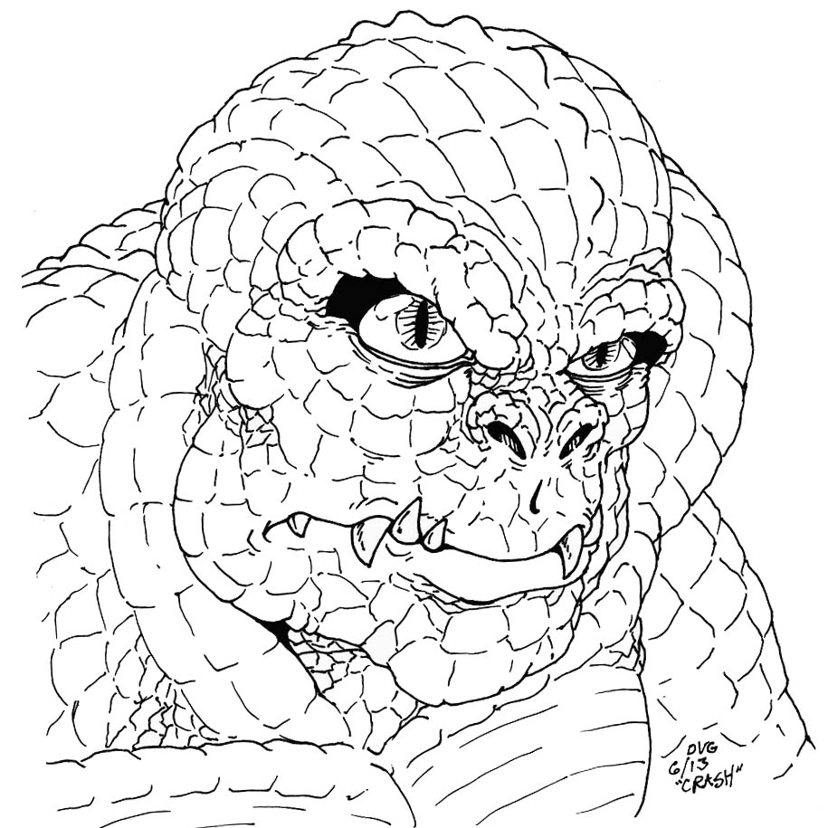 Free Suicide Squad Coloring Pages Character Killer Croc printable