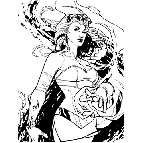 Free Suicide Squad Coloring Pages Enchantress the Supervillainess printable