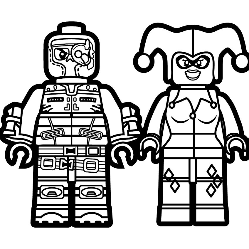 Free Suicide Squad Coloring Pages Lego Harley Quinn printable