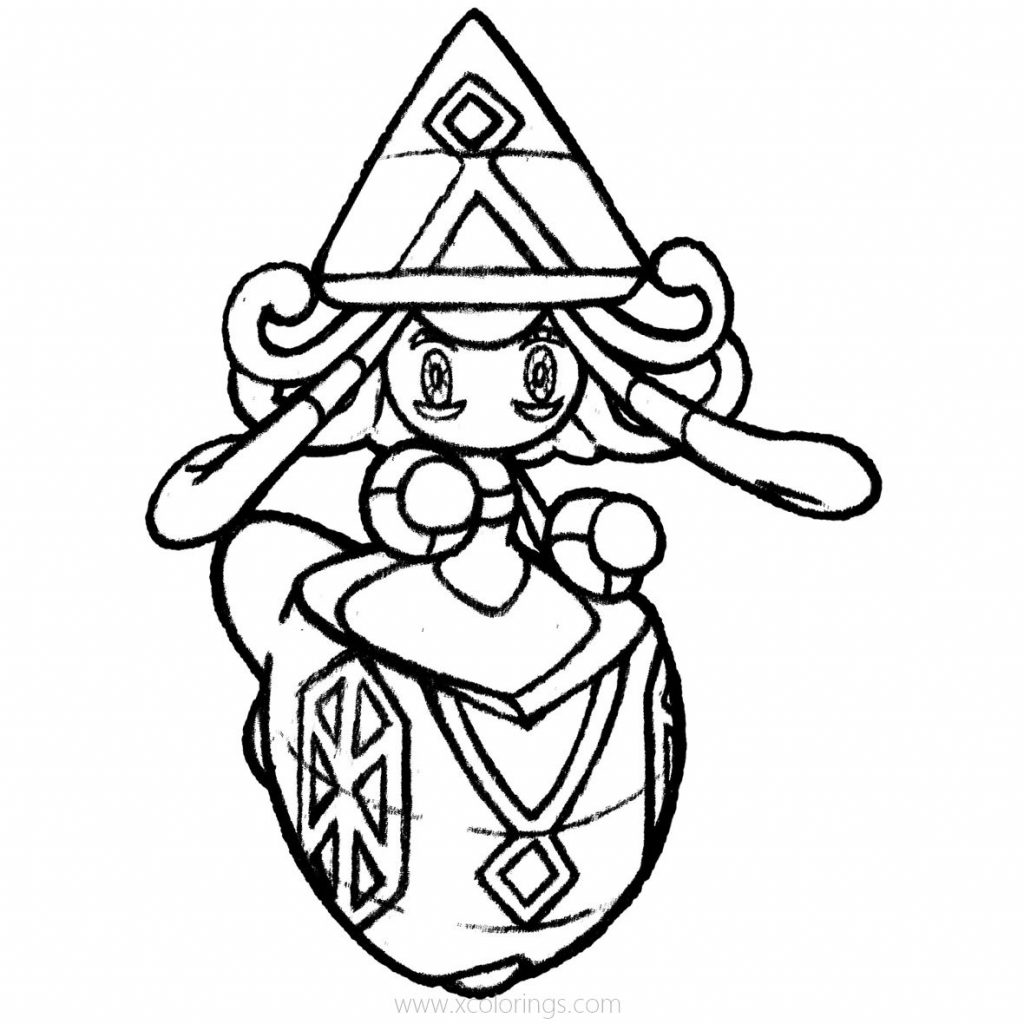 Marshadow Pokemon Coloring Pages