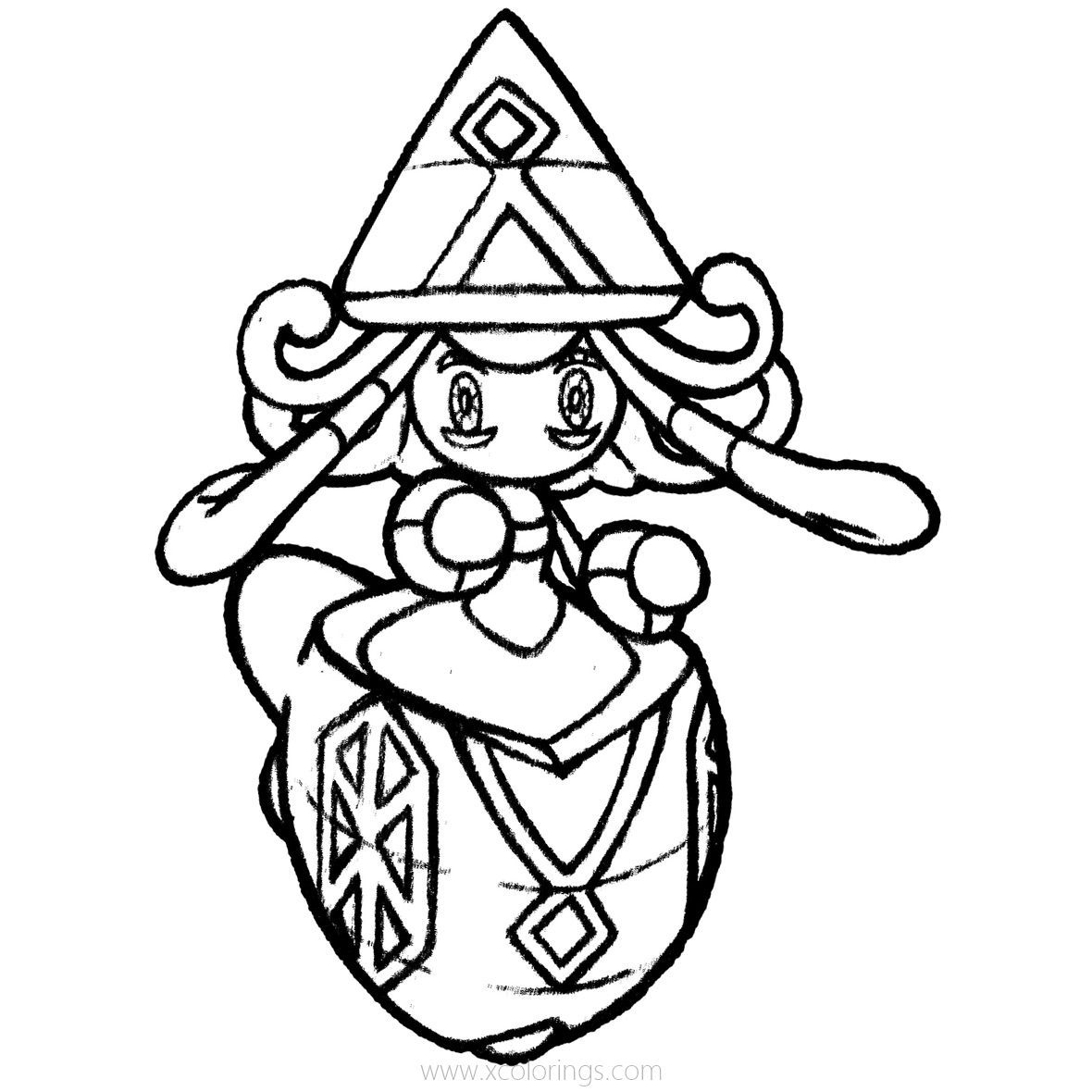 Free Tapu Lele Pokemon Coloring Pages by realarpmbq printable