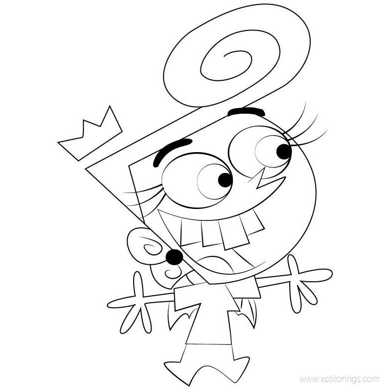 Free The Fairly OddParents Coloring Pages Anti-Wanda printable