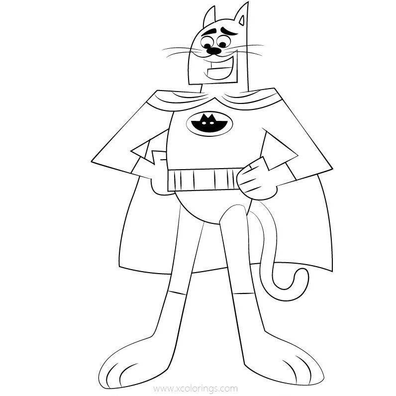 Free The Fairly OddParents Coloring Pages Catman printable